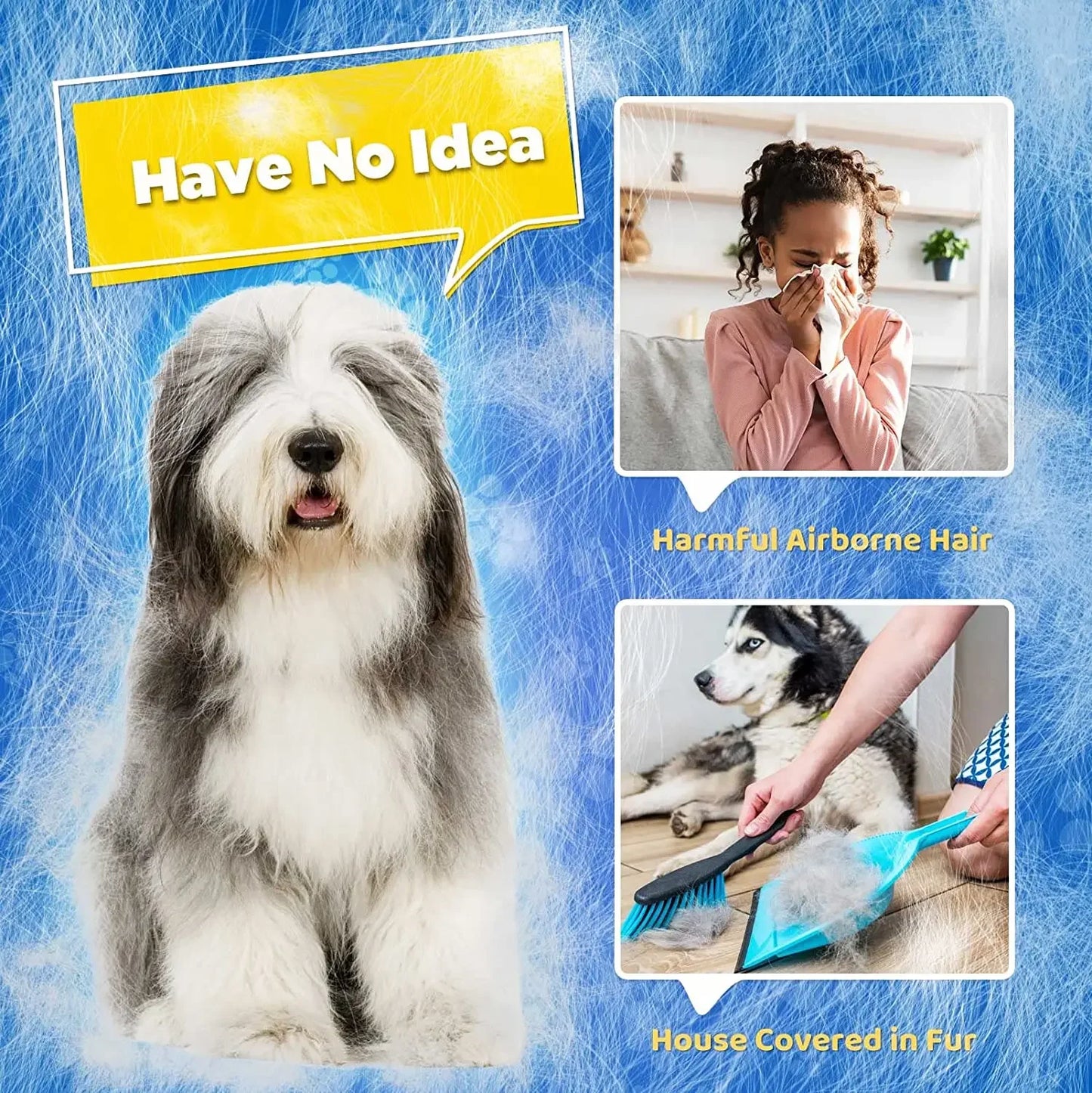 Gentle Grooming Glove with Soft Silicone Tips - Dogs & Cats
