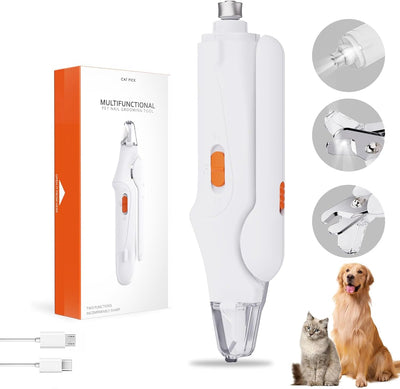 All-in-One LED Pet Nail Trimmer and Clipper