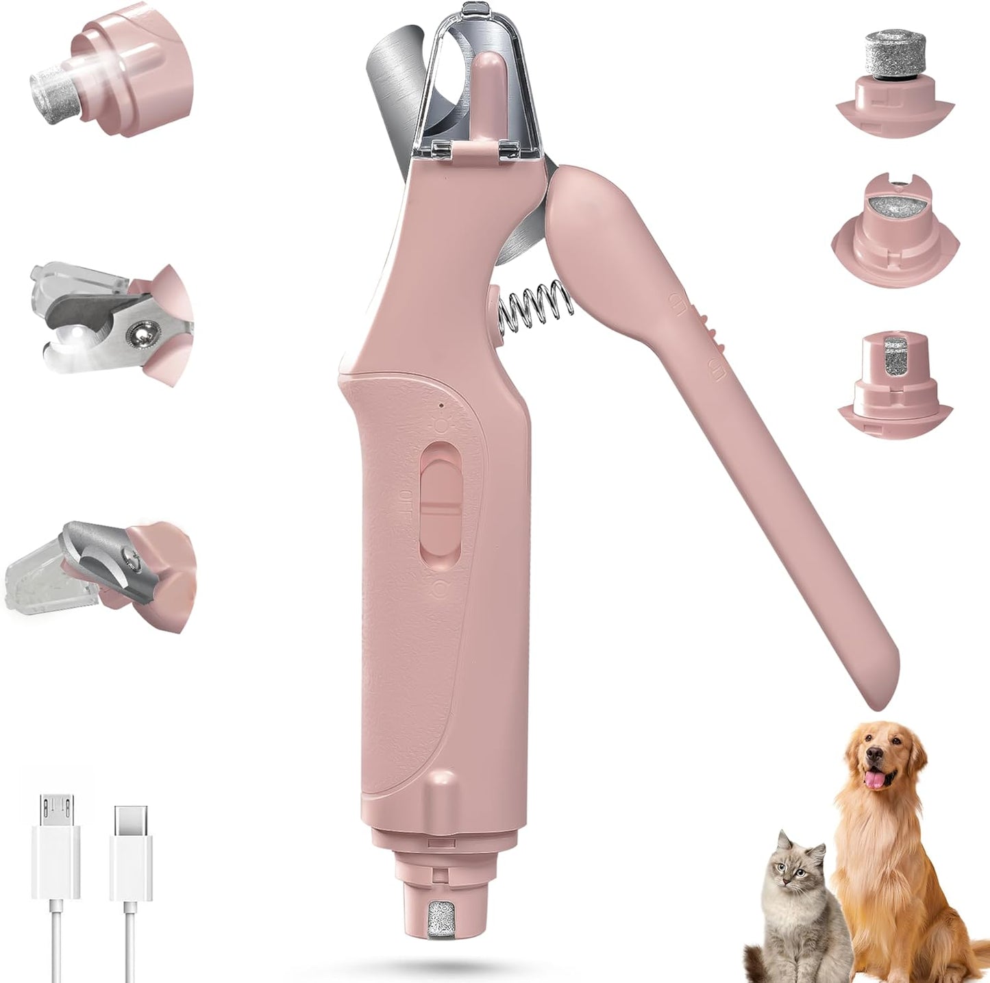 All-in-One LED Pet Nail Trimmer and Clipper