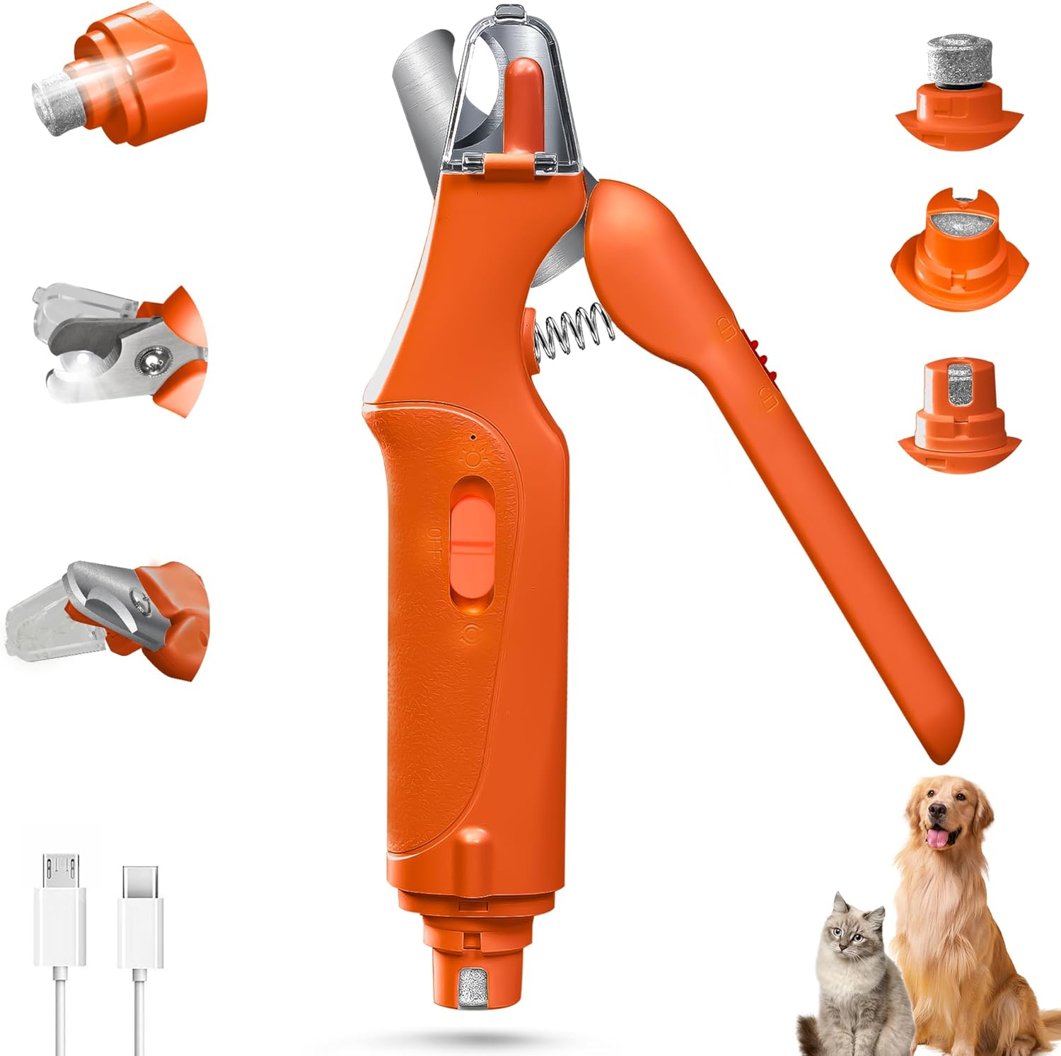 All-in-One LED Pet Nail Trimmer and Clipper