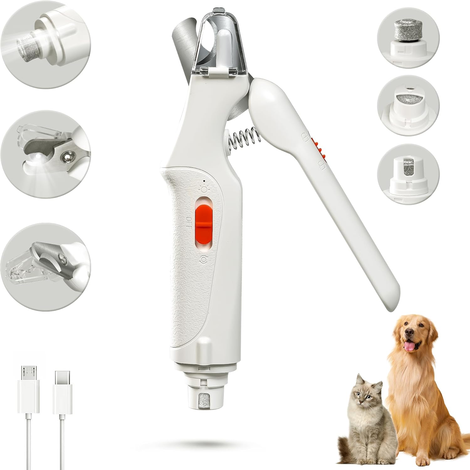 All-in-One LED Pet Nail Trimmer and Clipper