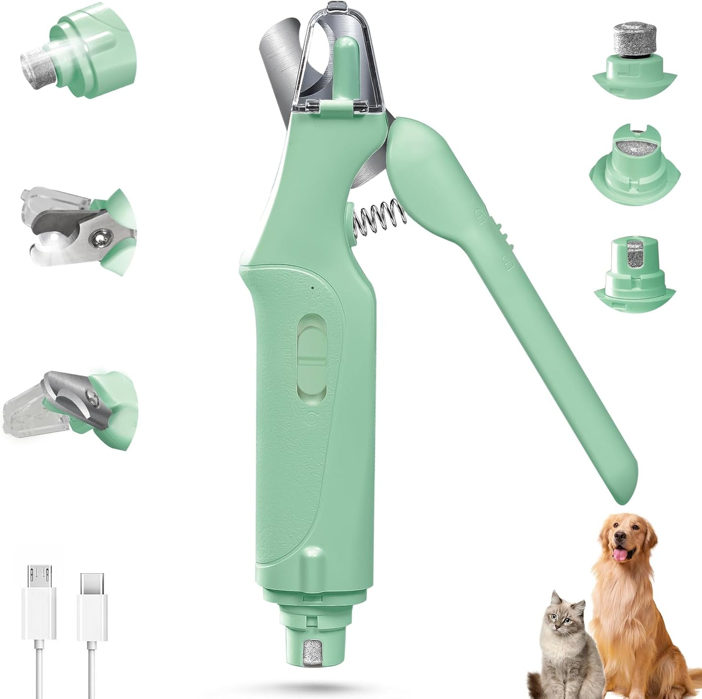 All-in-One LED Pet Nail Trimmer and Clipper