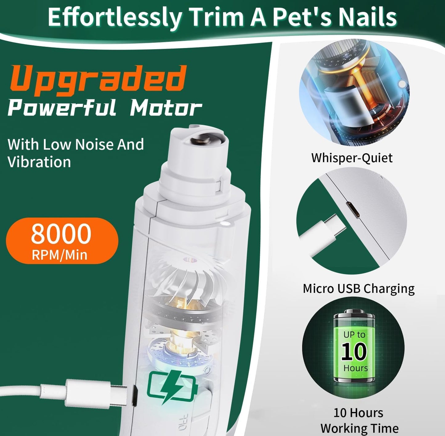 All-in-One LED Pet Nail Trimmer and Clipper