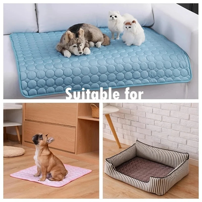 Premium Cooling Mat for Dogs & Cats – Extra Large, Durable Ice Gel Pet Bed for All Sizes