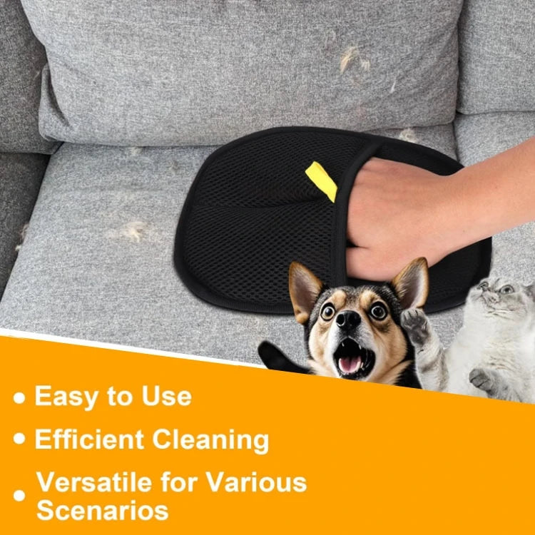 Cat Hair Glove Wool Removal Glove Pet Grooming Brush to Remove Dog Hair from Clothes Sofa Carpet with Electrostatic Cleaning