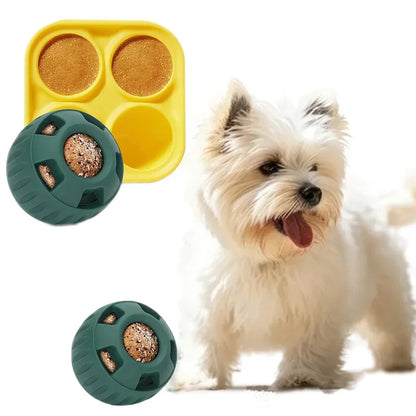 Fillable Food Dog Toys Dog Slow Licking Silicone Feeder Ball Frozen Food Tray Interactive Teeth Cleaning Slow Feeding Dispenser