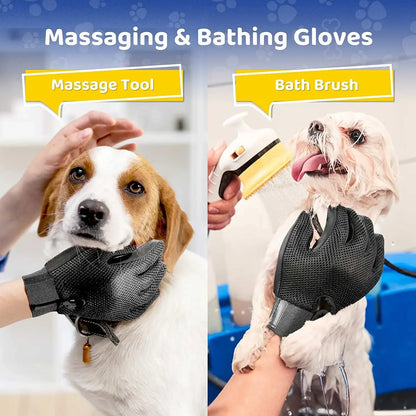 Gentle Grooming Glove with Soft Silicone Tips - Dogs & Cats