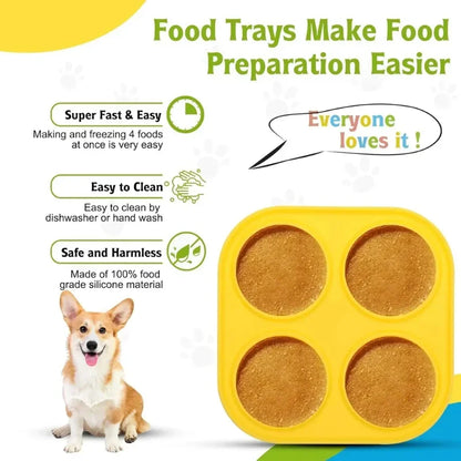 Fillable Food Dog Toys Dog Slow Licking Silicone Feeder Ball Frozen Food Tray Interactive Teeth Cleaning Slow Feeding Dispenser