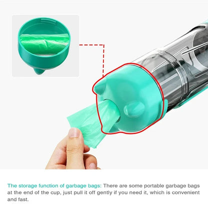 Portable 3 in 1 Pet Water Bottle